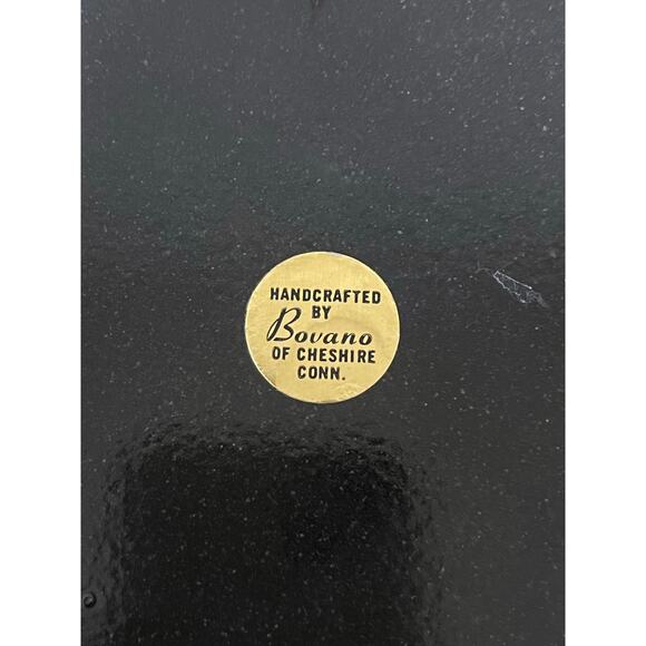 Set of 4 Bovano Enamel Copper Plates Floral Mid Century Modern Wall Art - Picture 11 of 11